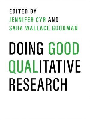 cover image of Doing Good Qualitative Research